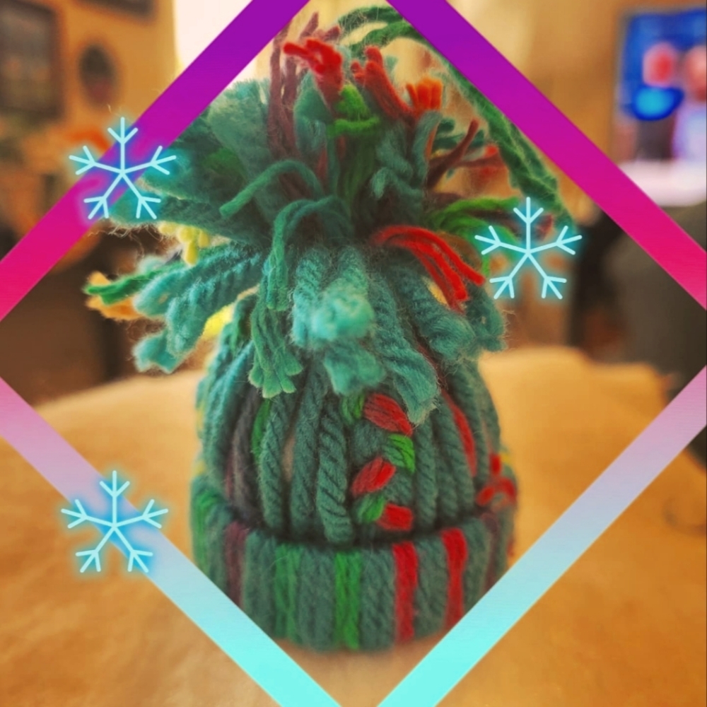 Mini Rainbow Hat Christmas Ornament
